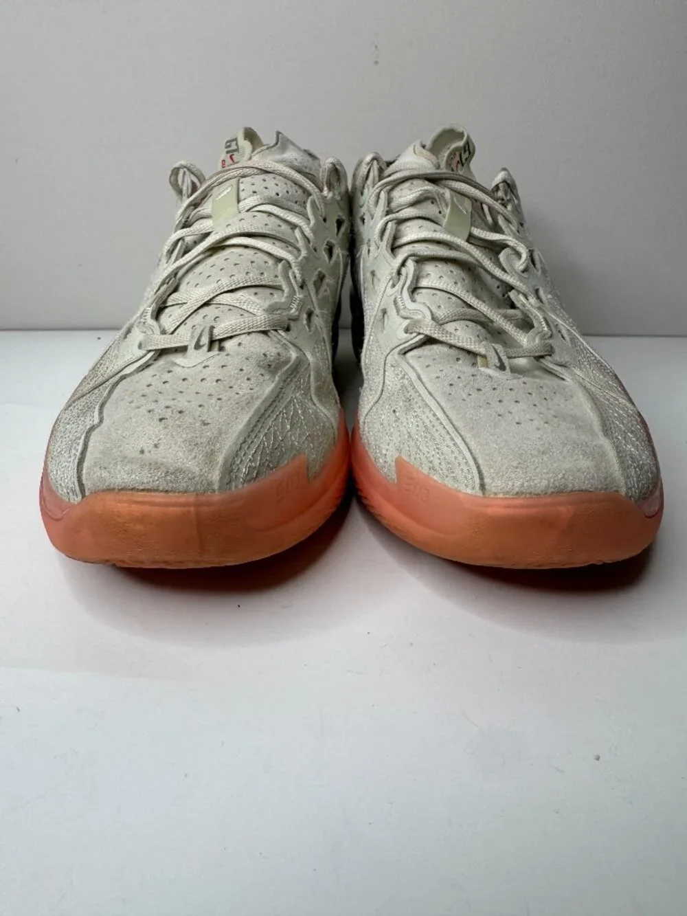 Nike Air Zoom GT Cut 3 Lace Up Sneakers Mens 10 EU44 White Pink Basketball Shoes